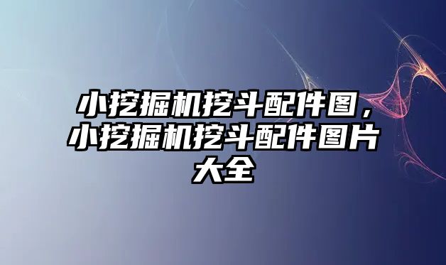 小挖掘機挖斗配件圖，小挖掘機挖斗配件圖片大全