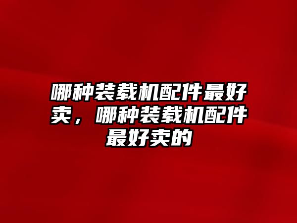 哪種裝載機(jī)配件最好賣，哪種裝載機(jī)配件最好賣的