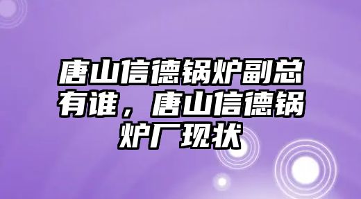 唐山信德锅炉副总有谁，唐山信德锅炉厂现状