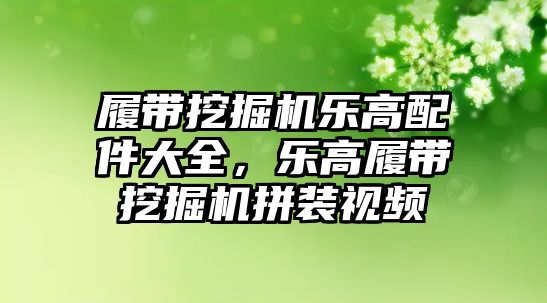 履帶挖掘機樂高配件大全，樂高履帶挖掘機拼裝視頻