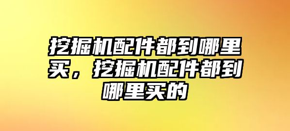 挖掘機配件都到哪里買，挖掘機配件都到哪里買的