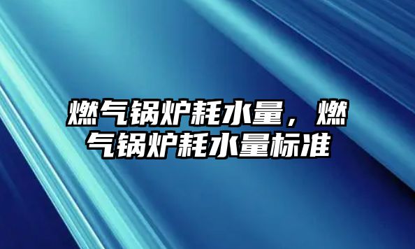 燃氣鍋爐耗水量，燃氣鍋爐耗水量標準