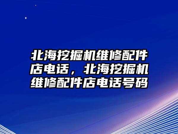 北海挖掘機(jī)維修配件店電話，北海挖掘機(jī)維修配件店電話號碼