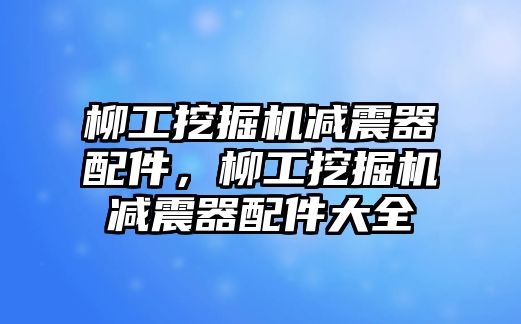 柳工挖掘機減震器配件，柳工挖掘機減震器配件大全