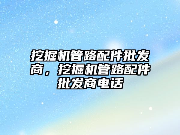 挖掘機管路配件批發商，挖掘機管路配件批發商電話