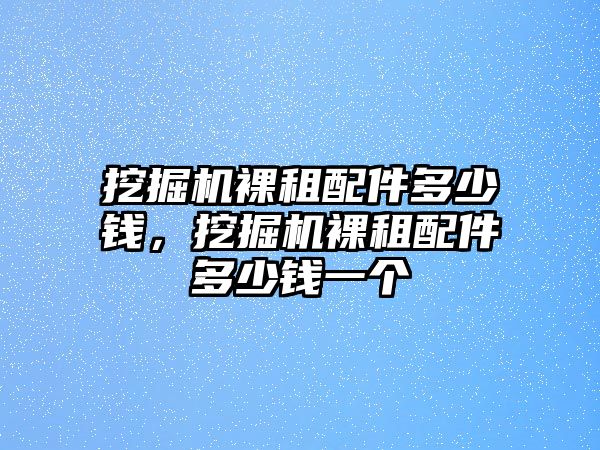 挖掘機(jī)裸租配件多少錢(qián)，挖掘機(jī)裸租配件多少錢(qián)一個(gè)