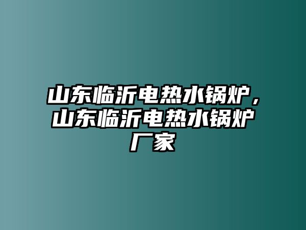 山東臨沂電熱水鍋爐，山東臨沂電熱水鍋爐廠家