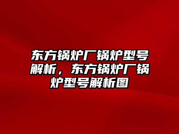 東方鍋爐廠鍋爐型號解析，東方鍋爐廠鍋爐型號解析圖