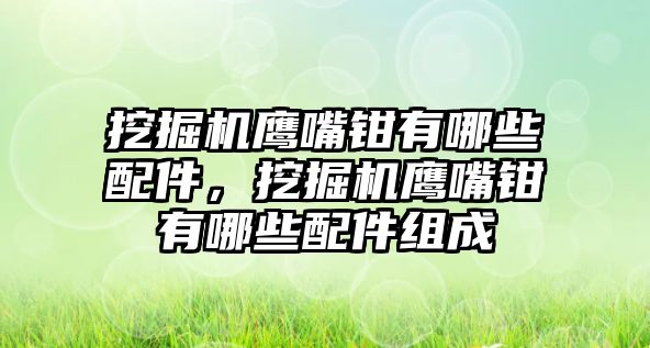 挖掘機鷹嘴鉗有哪些配件，挖掘機鷹嘴鉗有哪些配件組成