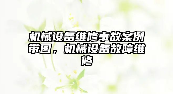 机械设备维修事故案例带图，机械设备故障维修