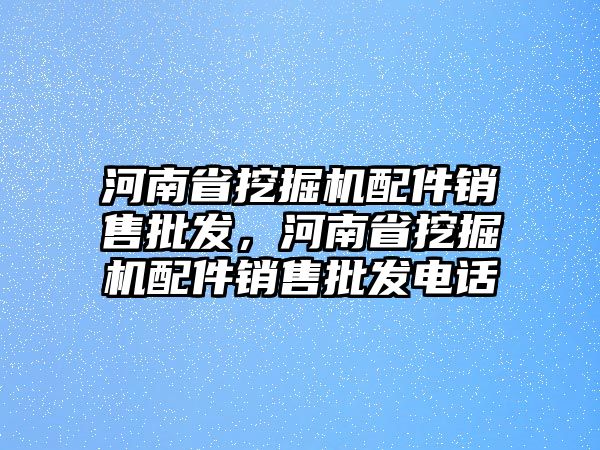 河南省挖掘機配件銷售批發，河南省挖掘機配件銷售批發電話