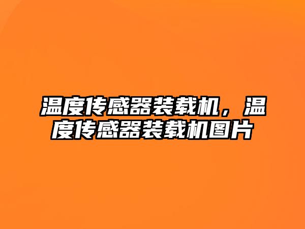 溫度傳感器裝載機(jī)，溫度傳感器裝載機(jī)圖片