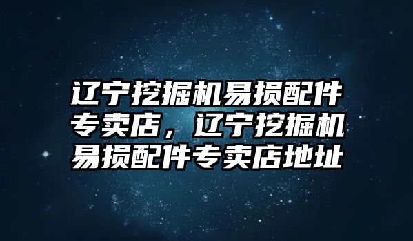 遼寧挖掘機(jī)易損配件專賣店，遼寧挖掘機(jī)易損配件專賣店地址