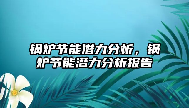 鍋爐節能潛力分析，鍋爐節能潛力分析報告