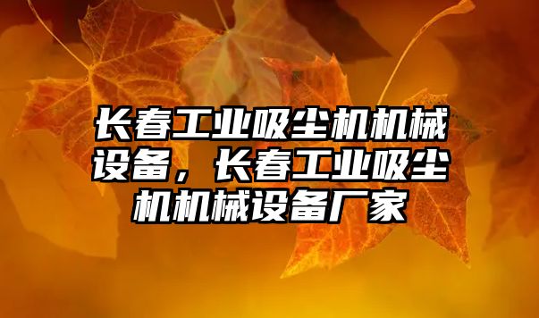 長春工業吸塵機機械設備，長春工業吸塵機機械設備廠家