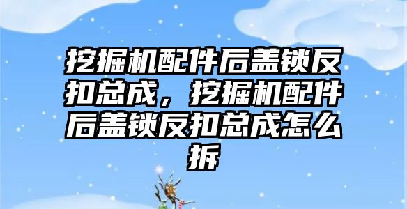 挖掘機配件后蓋鎖反扣總成，挖掘機配件后蓋鎖反扣總成怎么拆