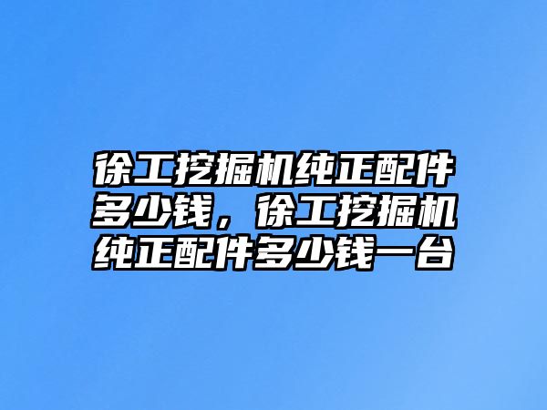 徐工挖掘機純正配件多少錢，徐工挖掘機純正配件多少錢一臺