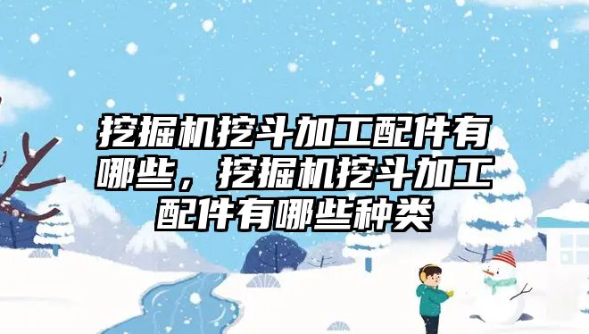 挖掘機挖斗加工配件有哪些，挖掘機挖斗加工配件有哪些種類