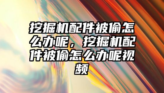 挖掘機配件被偷怎么辦呢，挖掘機配件被偷怎么辦呢視頻