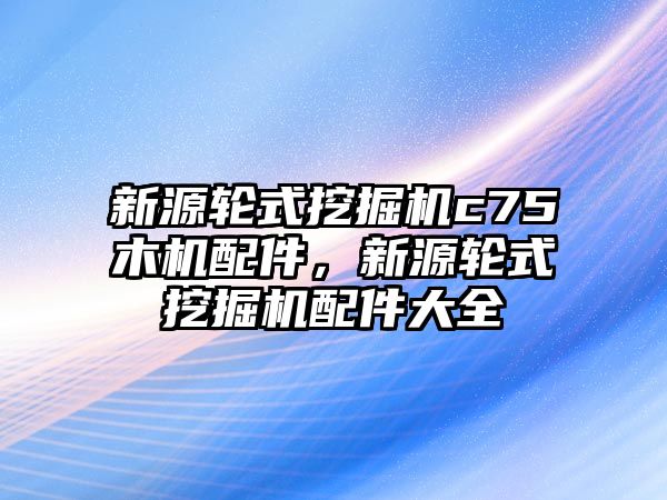 新源輪式挖掘機(jī)c75木機(jī)配件，新源輪式挖掘機(jī)配件大全