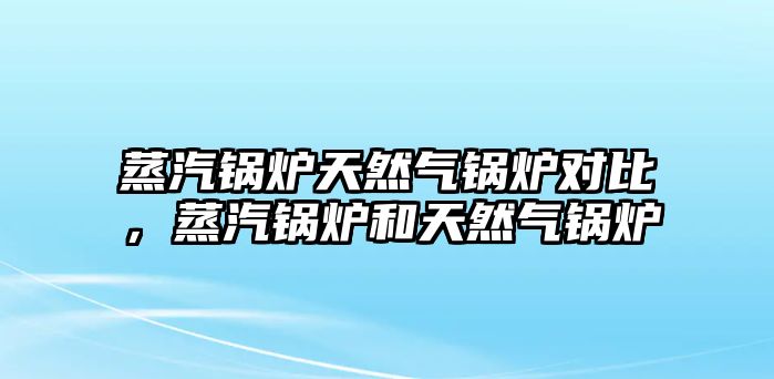 蒸汽鍋爐天然氣鍋爐對比，蒸汽鍋爐和天然氣鍋爐