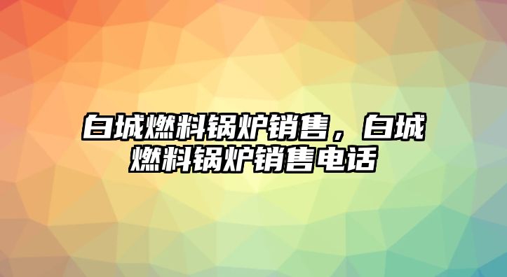 白城燃料鍋爐銷售，白城燃料鍋爐銷售電話