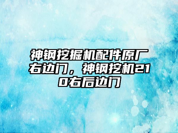 神鋼挖掘機配件原廠右邊門，神鋼挖機210右后邊門