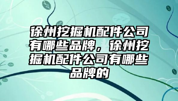 徐州挖掘機(jī)配件公司有哪些品牌，徐州挖掘機(jī)配件公司有哪些品牌的