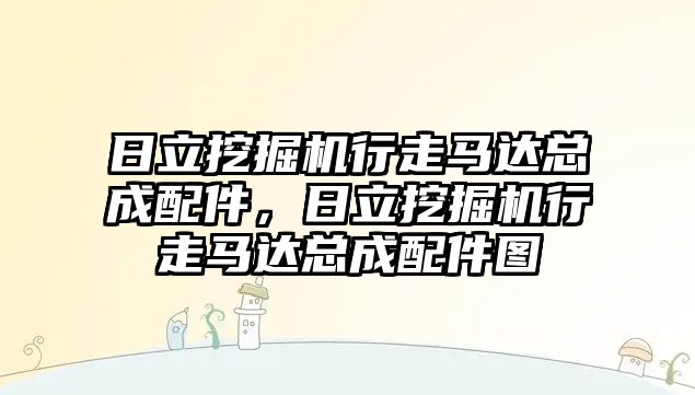 日立挖掘機行走馬達總成配件，日立挖掘機行走馬達總成配件圖