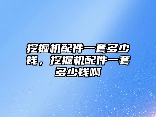 挖掘機配件一套多少錢，挖掘機配件一套多少錢啊