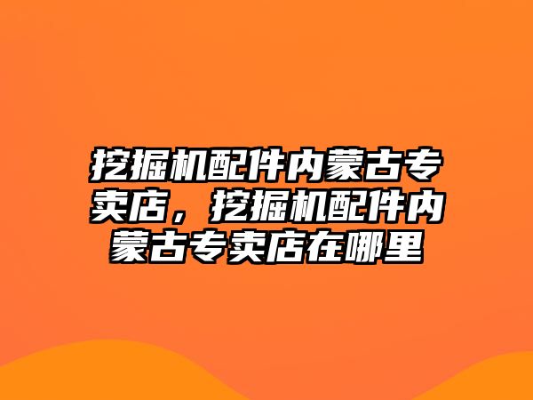 挖掘機配件內蒙古專賣店，挖掘機配件內蒙古專賣店在哪里