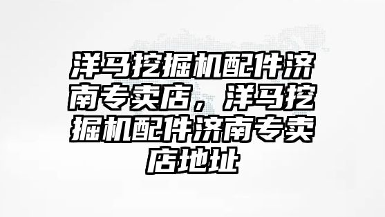 洋馬挖掘機配件濟南專賣店，洋馬挖掘機配件濟南專賣店地址