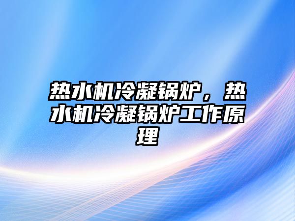 熱水機(jī)冷凝鍋爐，熱水機(jī)冷凝鍋爐工作原理