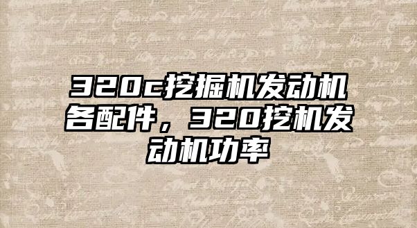 320c挖掘機發動機各配件，320挖機發動機功率