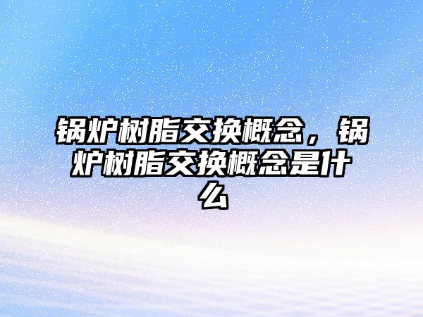 鍋爐樹脂交換概念，鍋爐樹脂交換概念是什么