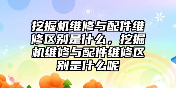 挖掘機維修與配件維修區(qū)別是什么，挖掘機維修與配件維修區(qū)別是什么呢