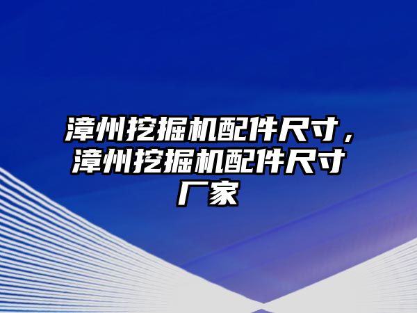 漳州挖掘機配件尺寸，漳州挖掘機配件尺寸廠家