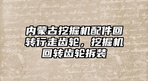 內蒙古挖掘機配件回轉行走齒輪，挖掘機回轉齒輪拆裝