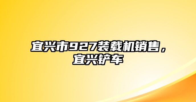 宜興市927裝載機銷售，宜興鏟車