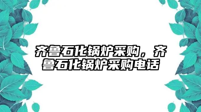 齊魯石化鍋爐采購，齊魯石化鍋爐采購電話