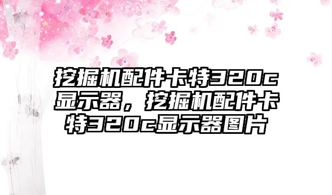 挖掘機(jī)配件卡特320c顯示器，挖掘機(jī)配件卡特320c顯示器圖片