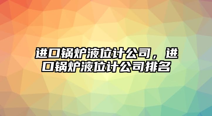 進口鍋爐液位計公司，進口鍋爐液位計公司排名