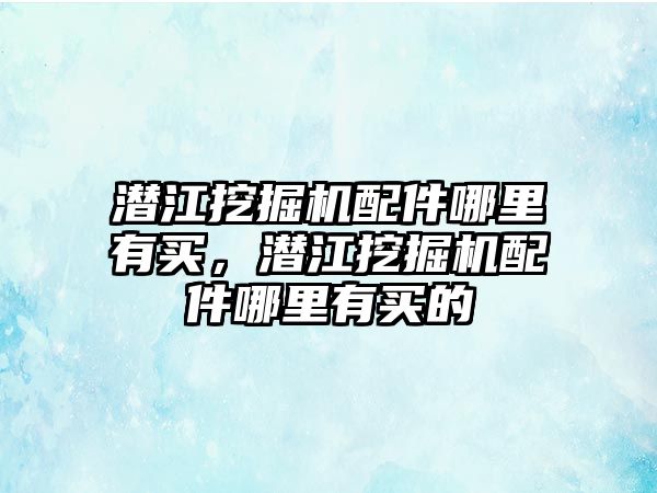 潜江挖掘机配件哪里有买，潜江挖掘机配件哪里有买的